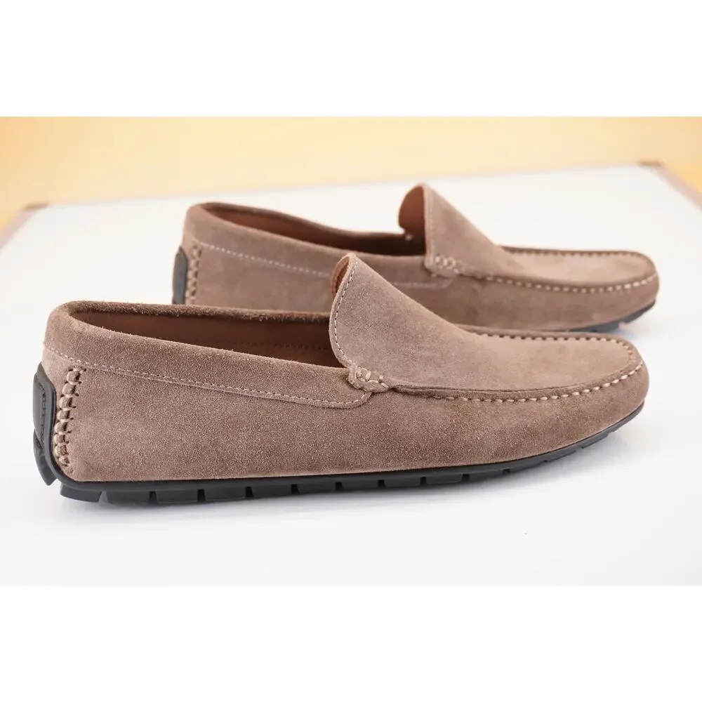 To Boot New York Quincy Grey Suede Men's Driver loafers Size 9 New $295 Moc
